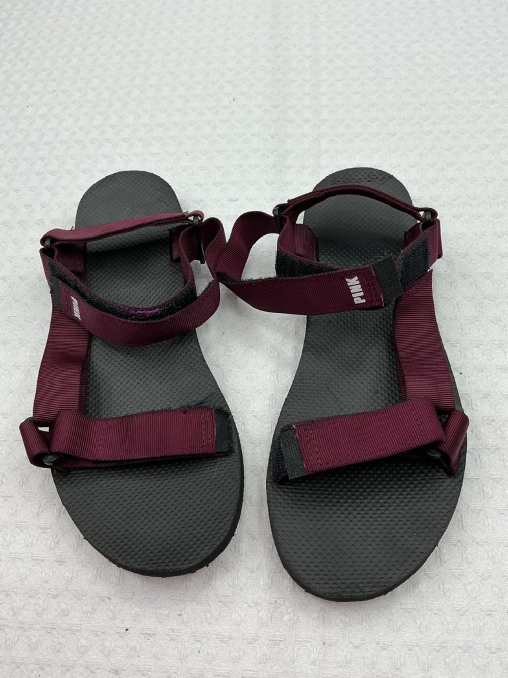 Victoria's Secret Maroon Strap Adjustable Women's Sandals
